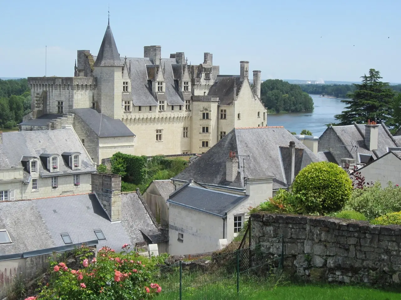 Vue sur la ville de Montsoreau